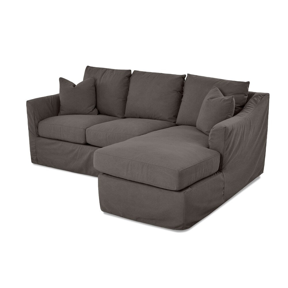 Copper Grove Deventer Right-facing Loveseat Chaise Sectional with Slipcover