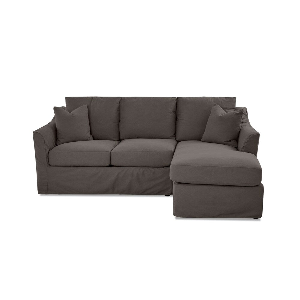Copper Grove Deventer Right-facing Loveseat Chaise Sectional with Slipcover