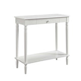 Convenience Concepts French Country 1 Drawer Hall Table with Shelf