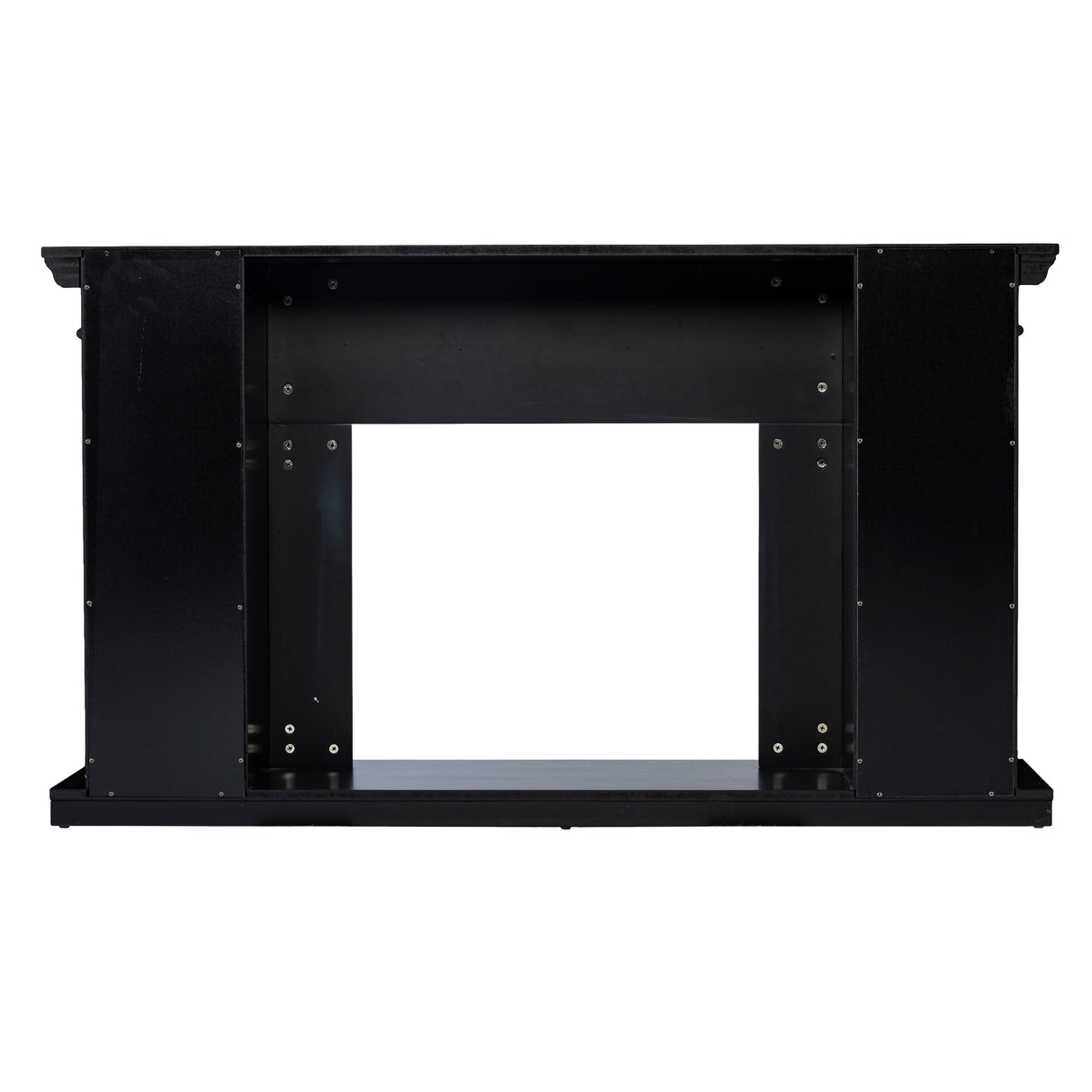 SEI Furniture Hazeltine White Wood Color Changing Fireplace