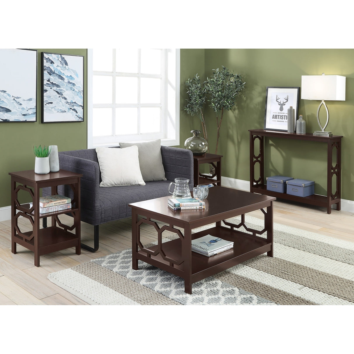 Convenience Concepts Omega Console Table with Shelf