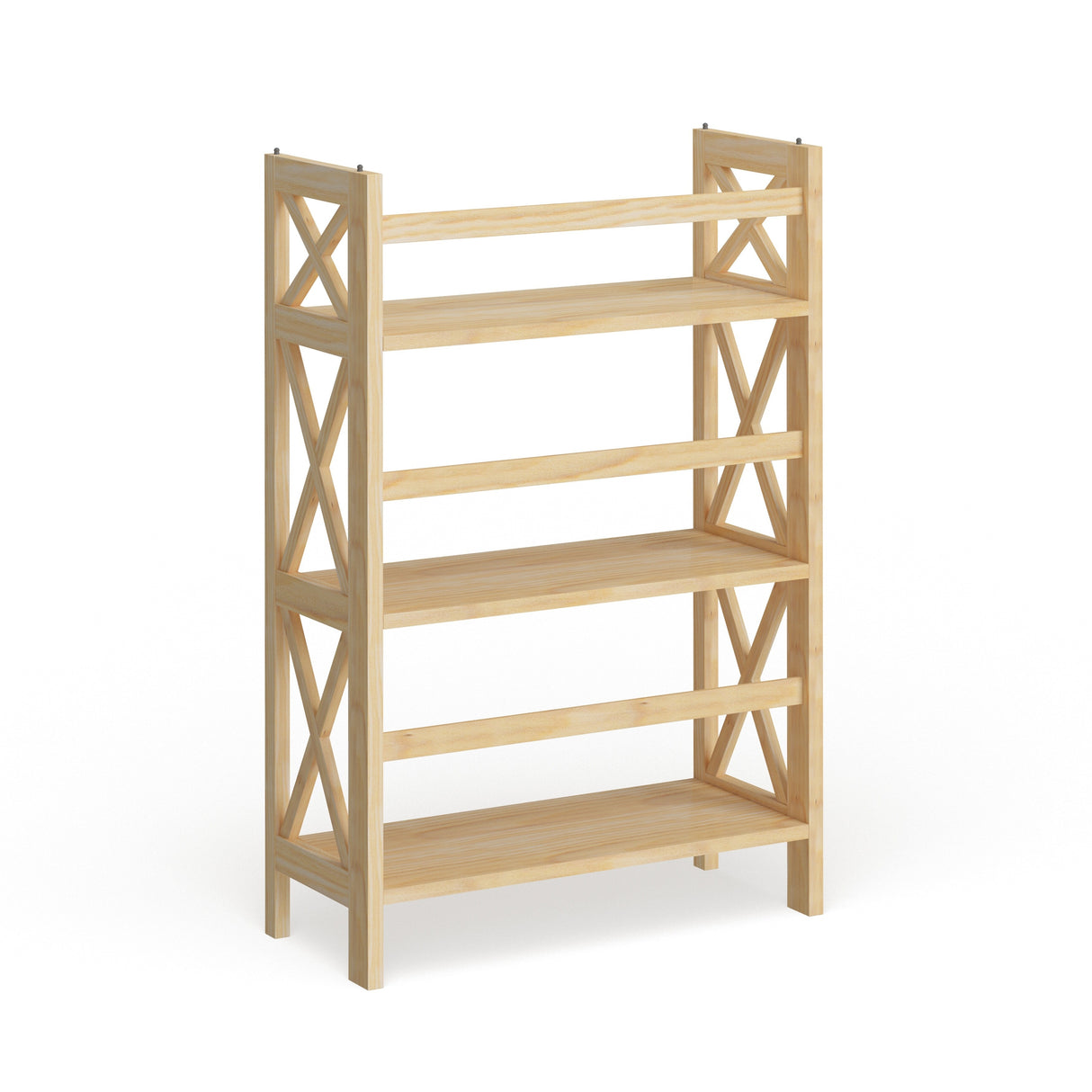 Copper Grove Jaborosa 3-shelf Folding Stackable Bookcase