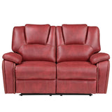 Steve Silver Kameryn Faux Leather Manual Reclining Loveseat