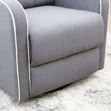Copper Grove Korosten Tufted Fabric Swiveling Armchair