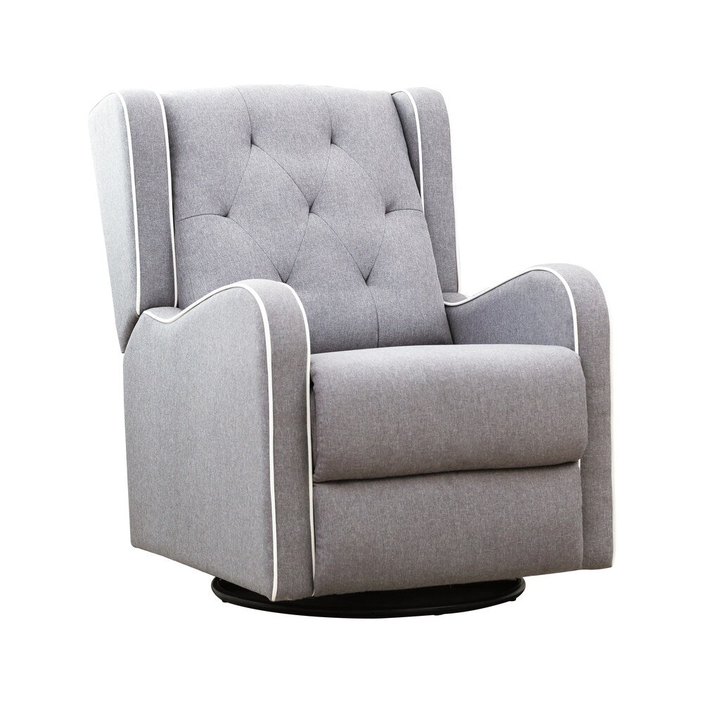 Copper Grove Korosten Tufted Fabric Swiveling Armchair