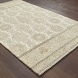 Style Haven Lalemant Blooming Ash/ Sand Handcrafted Wool Area Rug