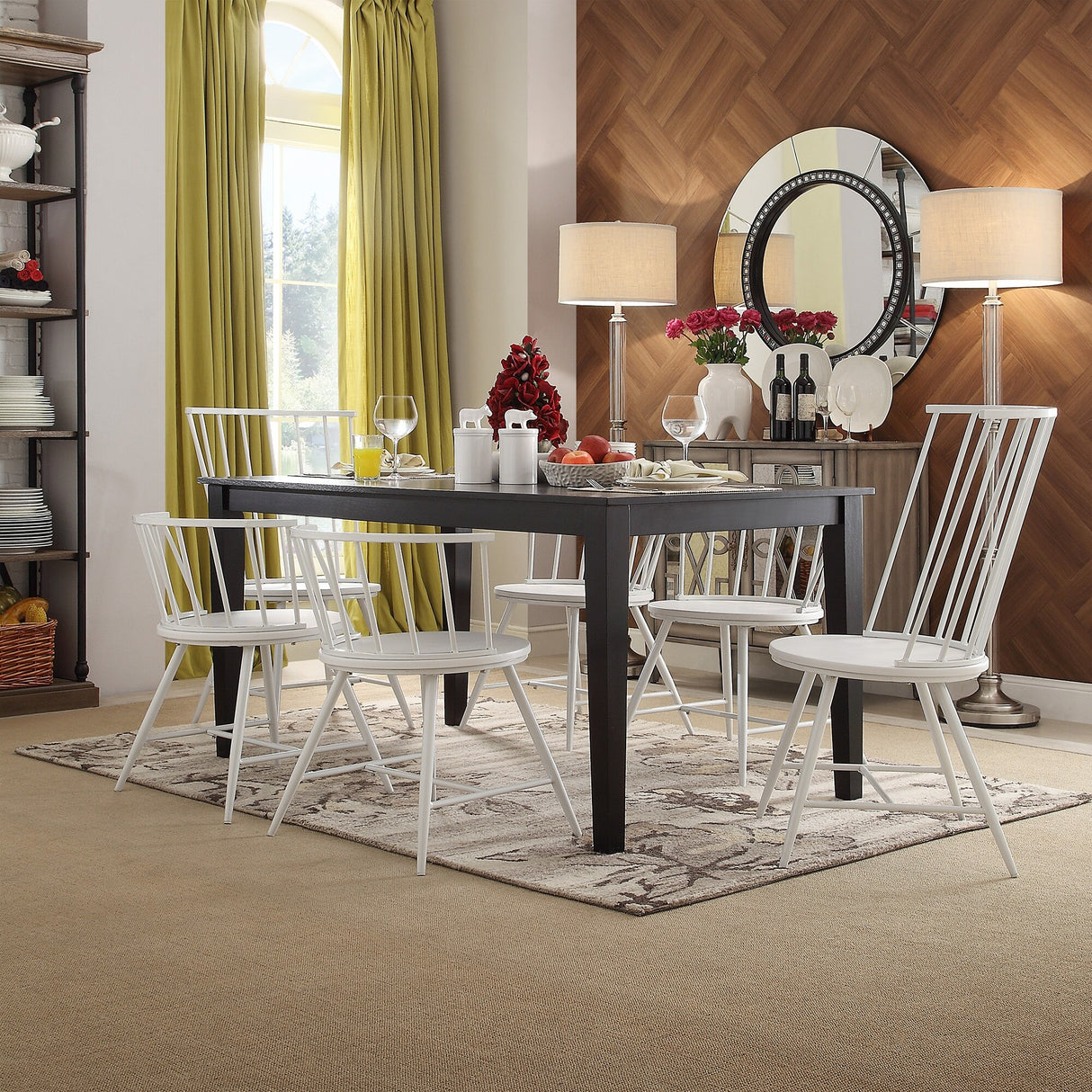 Wilmington Black Dining Table by iNSPIRE Q Classic - Dining Table