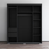 Copper Grove Parasol 71-inch Modern Glossy Armoire