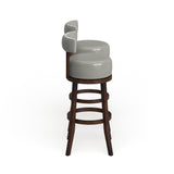 Rogers Transitional Faux Leather Swivel Barstool (Set of 2) by Copper Grove
