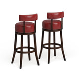 Rogers Transitional Faux Leather Swivel Barstool (Set of 2) by Copper Grove
