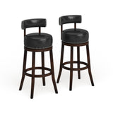 Rogers Transitional Faux Leather Swivel Barstool (Set of 2) by Copper Grove