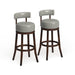 Rogers Transitional Faux Leather Swivel Barstool (Set of 2) by Copper Grove