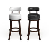 Rogers Transitional Faux Leather Swivel Barstool (Set of 2) by Copper Grove