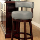 Rogers Transitional Faux Leather Swivel Barstool (Set of 2) by Copper Grove