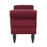 Linon Rushbrook Classic Microfiber Bedroom Bench