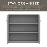 Fairview Storage Cabinet with Doors and Shelves by Bush Furniture - 31.73"L x 12.76"W x 30.71"H