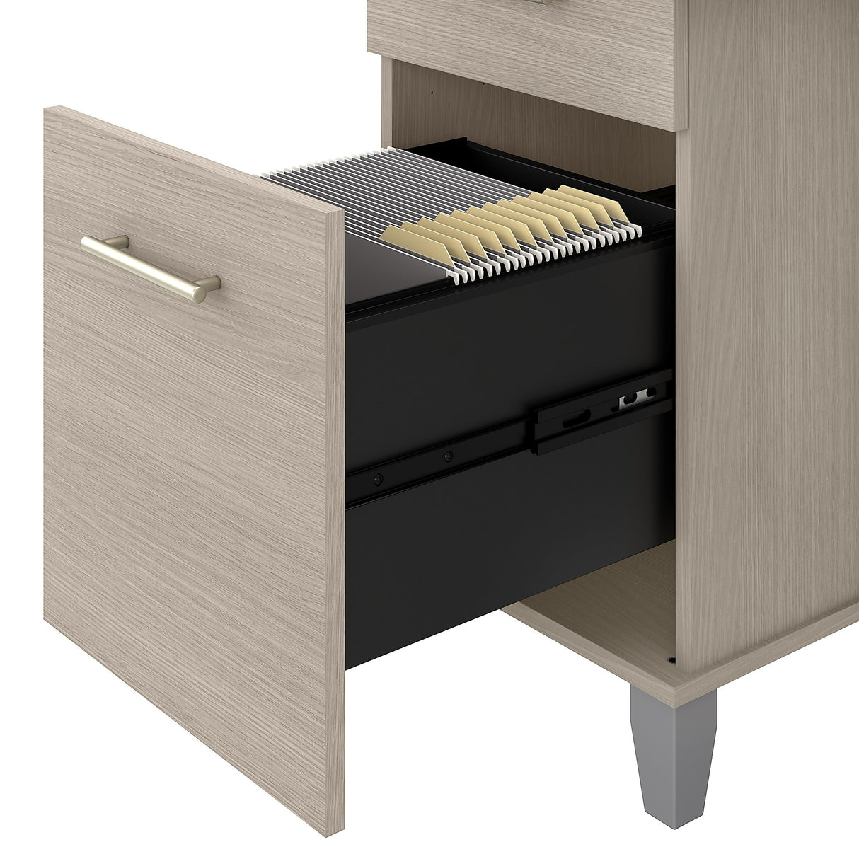 Somerset 72W 3 Position Sit to Stand L Shaped Desk by Bush Furniture