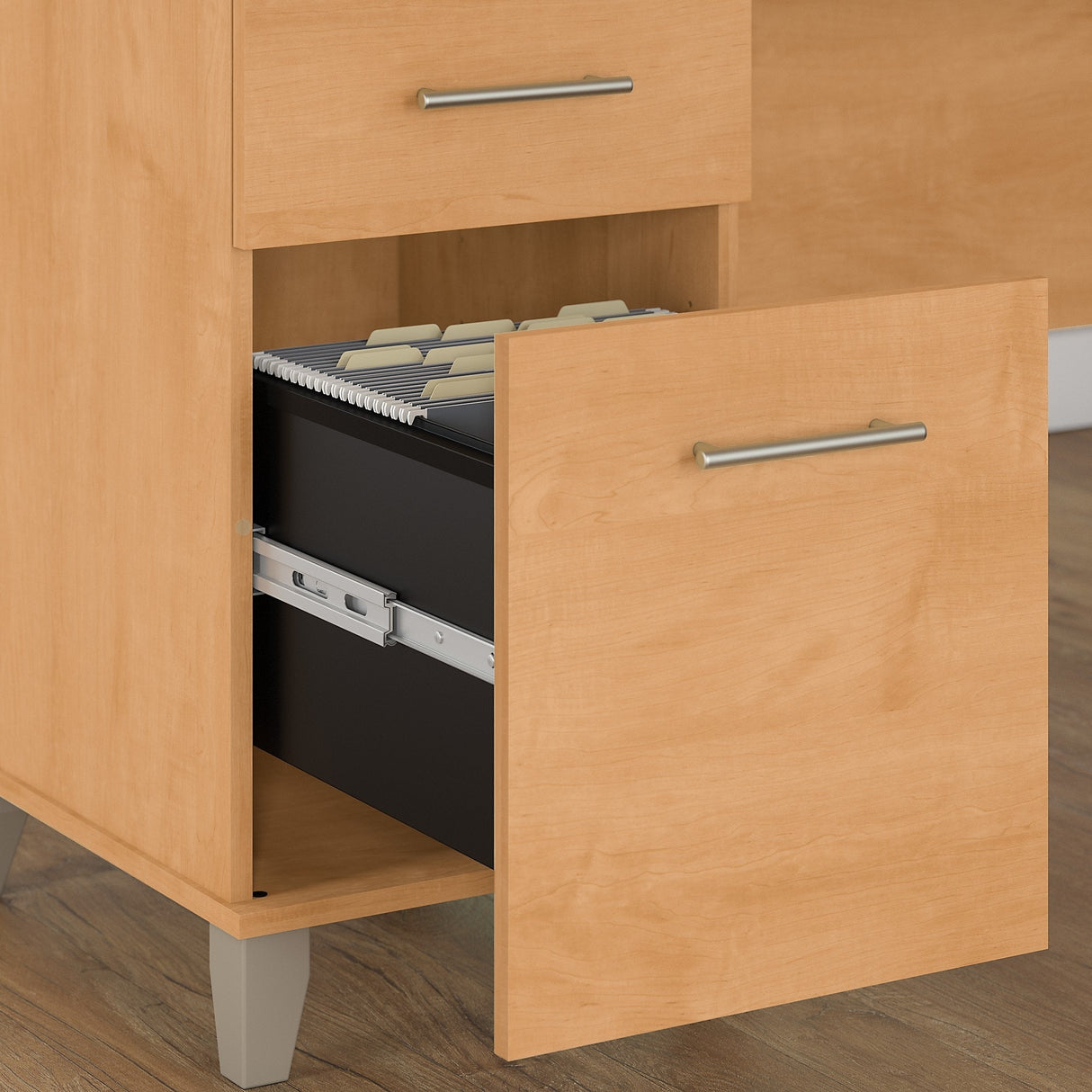 Somerset 72W 3 Position Sit to Stand L Shaped Desk by Bush Furniture