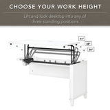 Somerset 72W 3 Position Sit to Stand L Shaped Desk by Bush Furniture