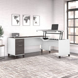 Somerset 72W 3 Position Sit to Stand L Shaped Desk by Bush Furniture