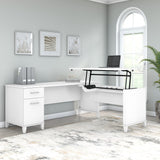 Somerset 72W 3 Position Sit to Stand L Shaped Desk by Bush Furniture