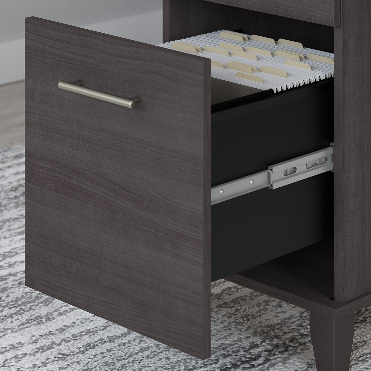 Somerset 72W 3 Position Sit to Stand L Shaped Desk by Bush Furniture