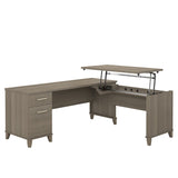 Somerset 72W 3 Position Sit to Stand L Shaped Desk by Bush Furniture
