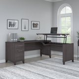 Somerset 72W 3 Position Sit to Stand L Shaped Desk by Bush Furniture