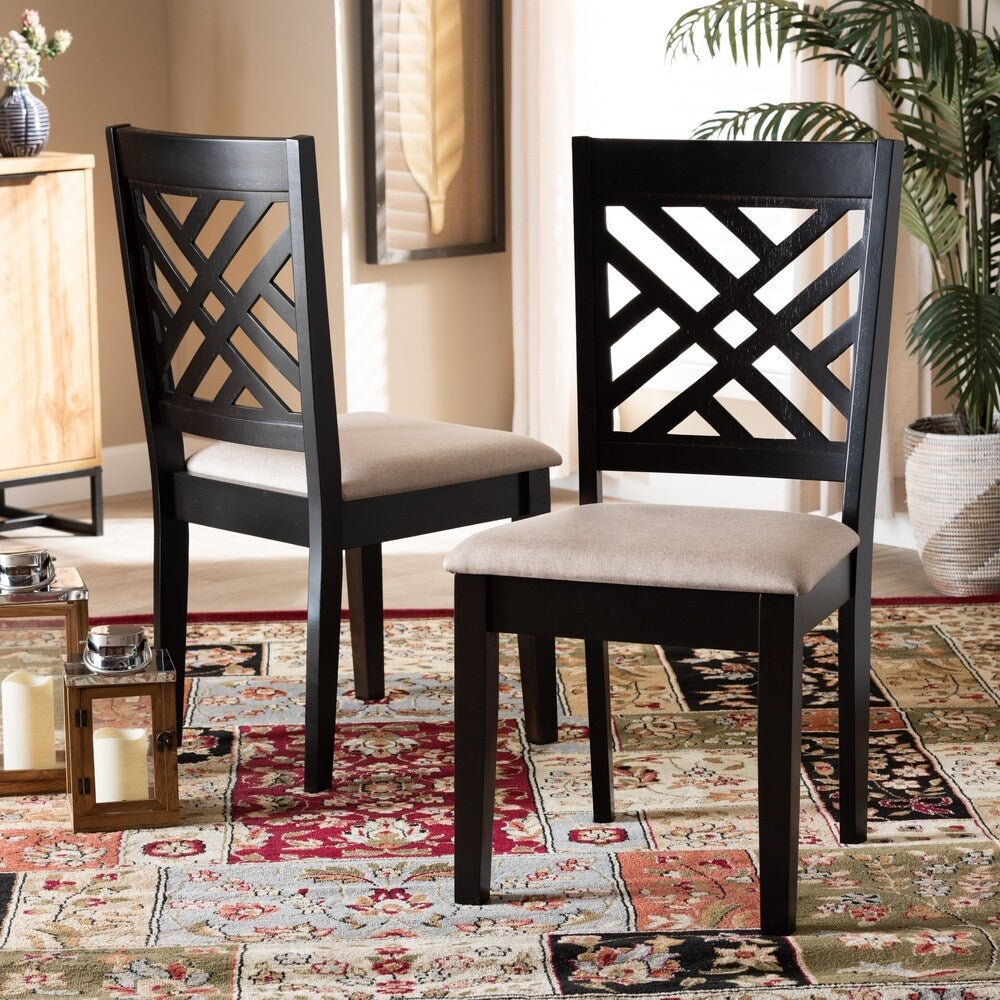 Copper Grove SinazongweModern Upholstered 2-piece Dining Chair Set