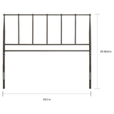 Copper Grove Toretsk Stainless Steel Queen Headboard