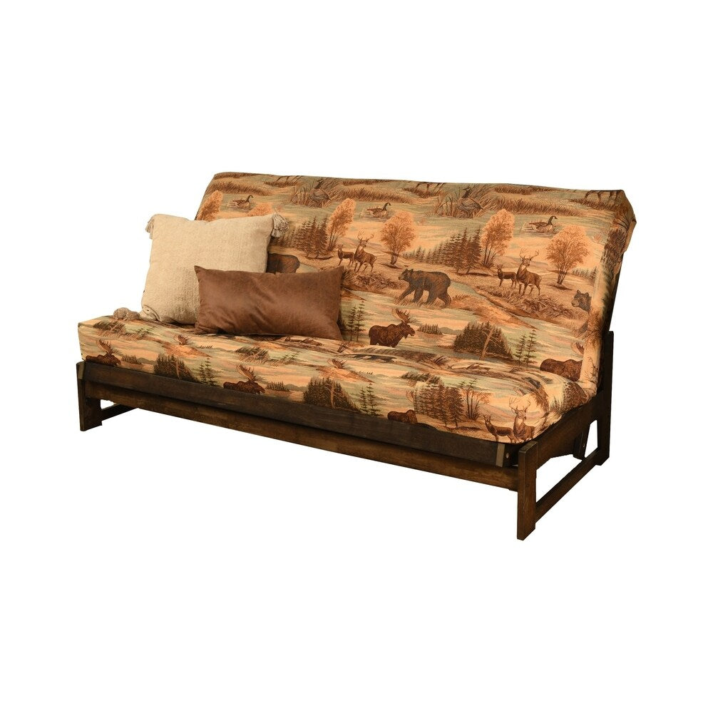 Copper Grove Uncompahgre Rustic Mocha Futon Set with Mattress