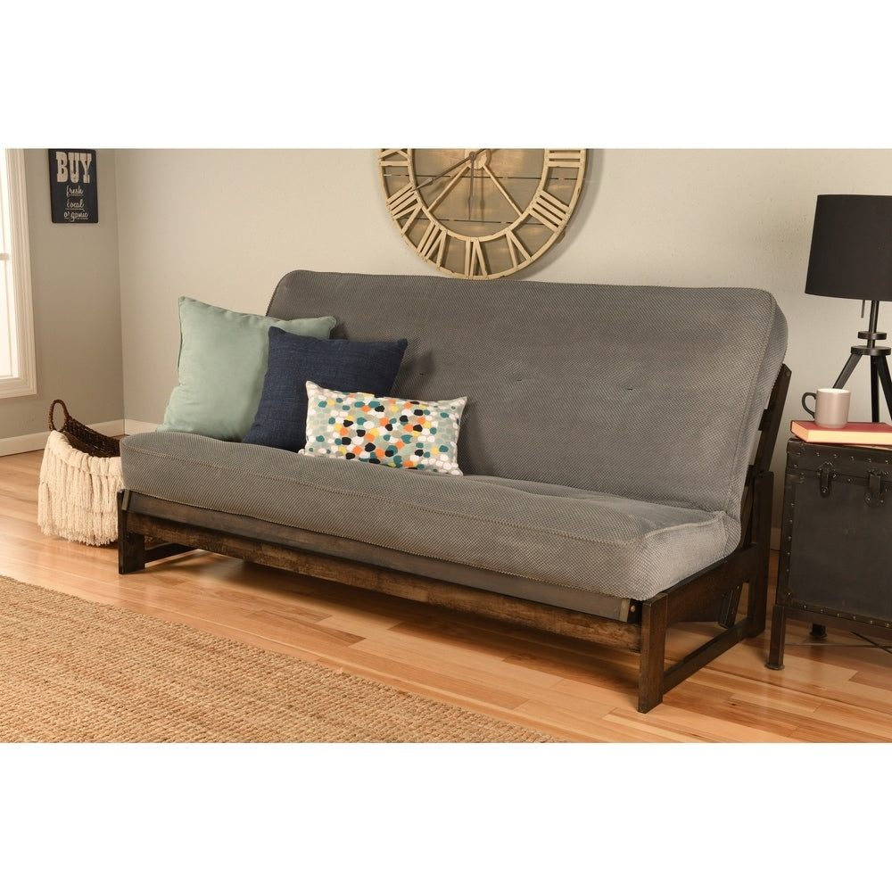 Copper Grove Uncompahgre Rustic Mocha Futon Set with Mattress