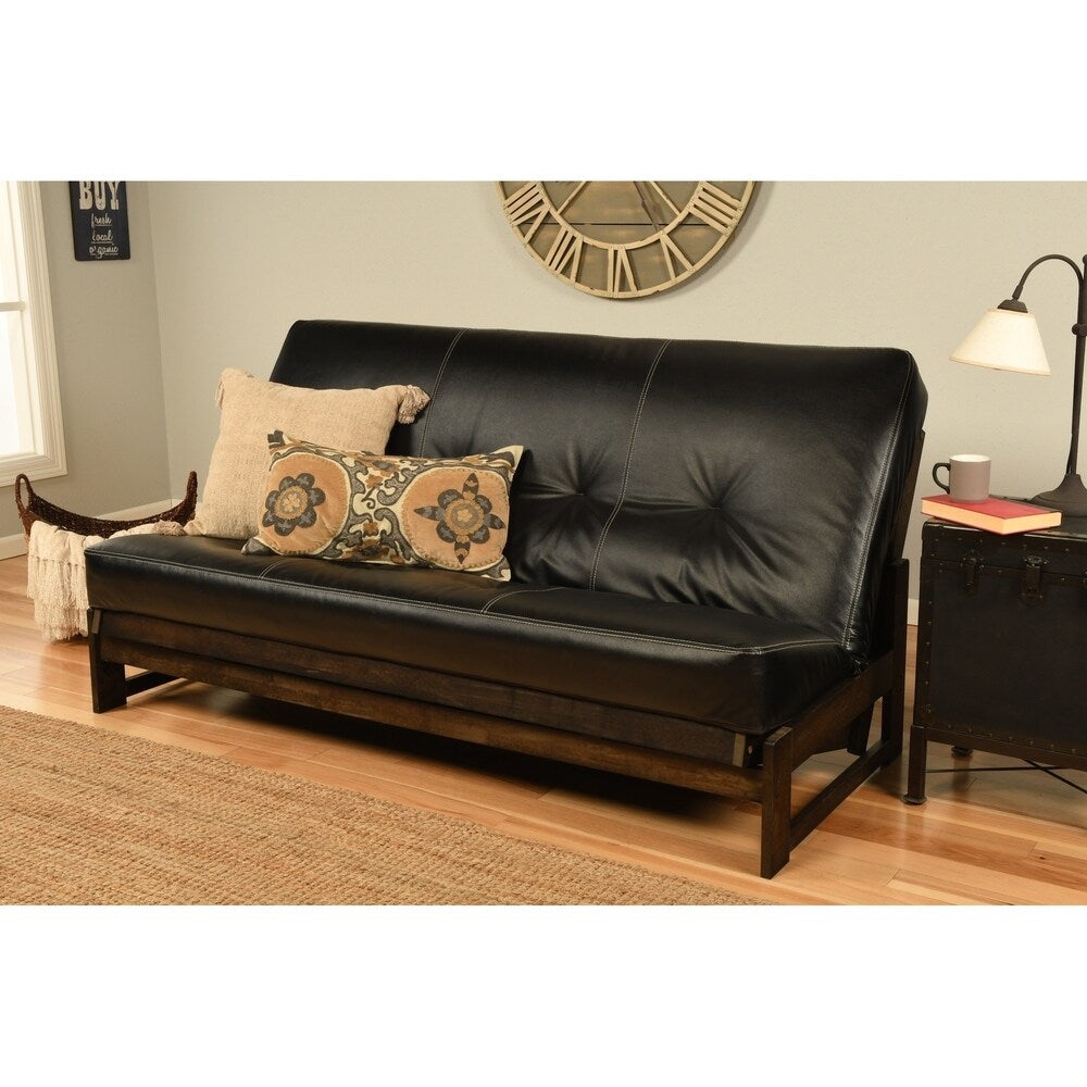 Copper Grove Uncompahgre Rustic Mocha Futon Set with Mattress