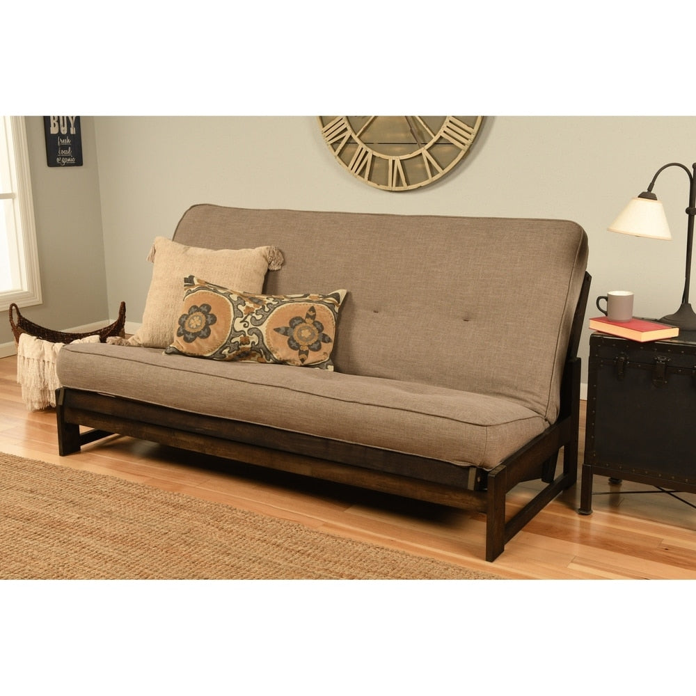 Copper Grove Uncompahgre Rustic Mocha Futon Set with Mattress