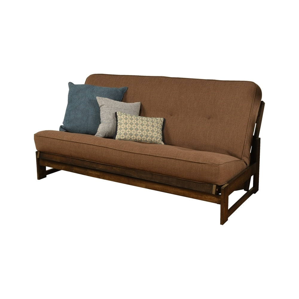 Copper Grove Uncompahgre Rustic Mocha Futon Set with Mattress