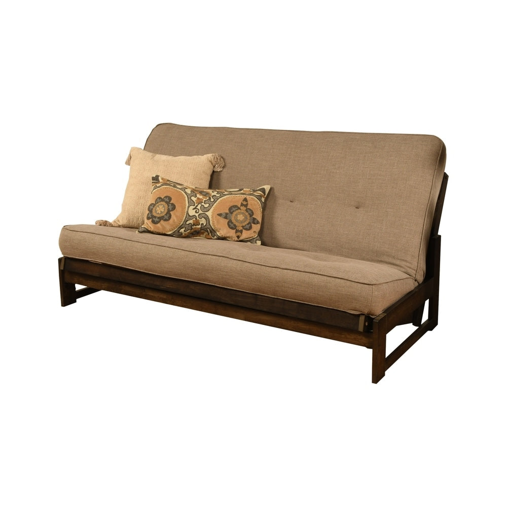 Copper Grove Uncompahgre Rustic Mocha Futon Set with Mattress