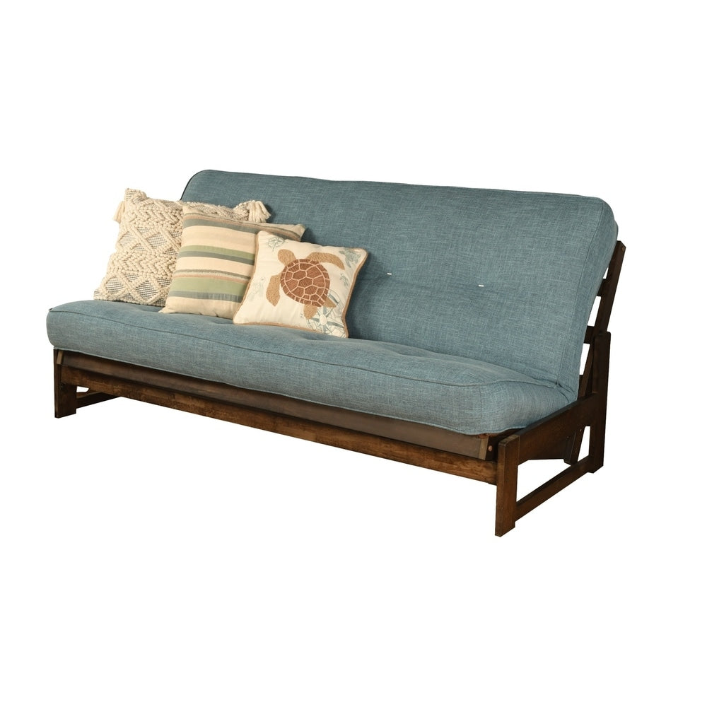 Copper Grove Uncompahgre Rustic Mocha Futon Set with Mattress
