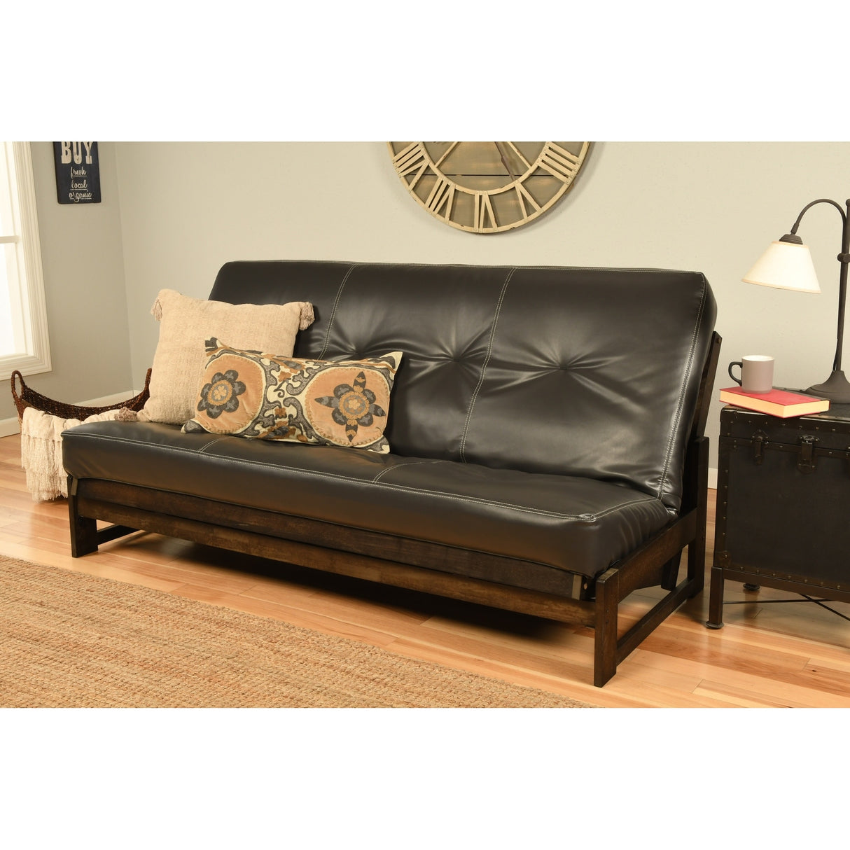 Copper Grove Uncompahgre Rustic Mocha Futon Set with Mattress