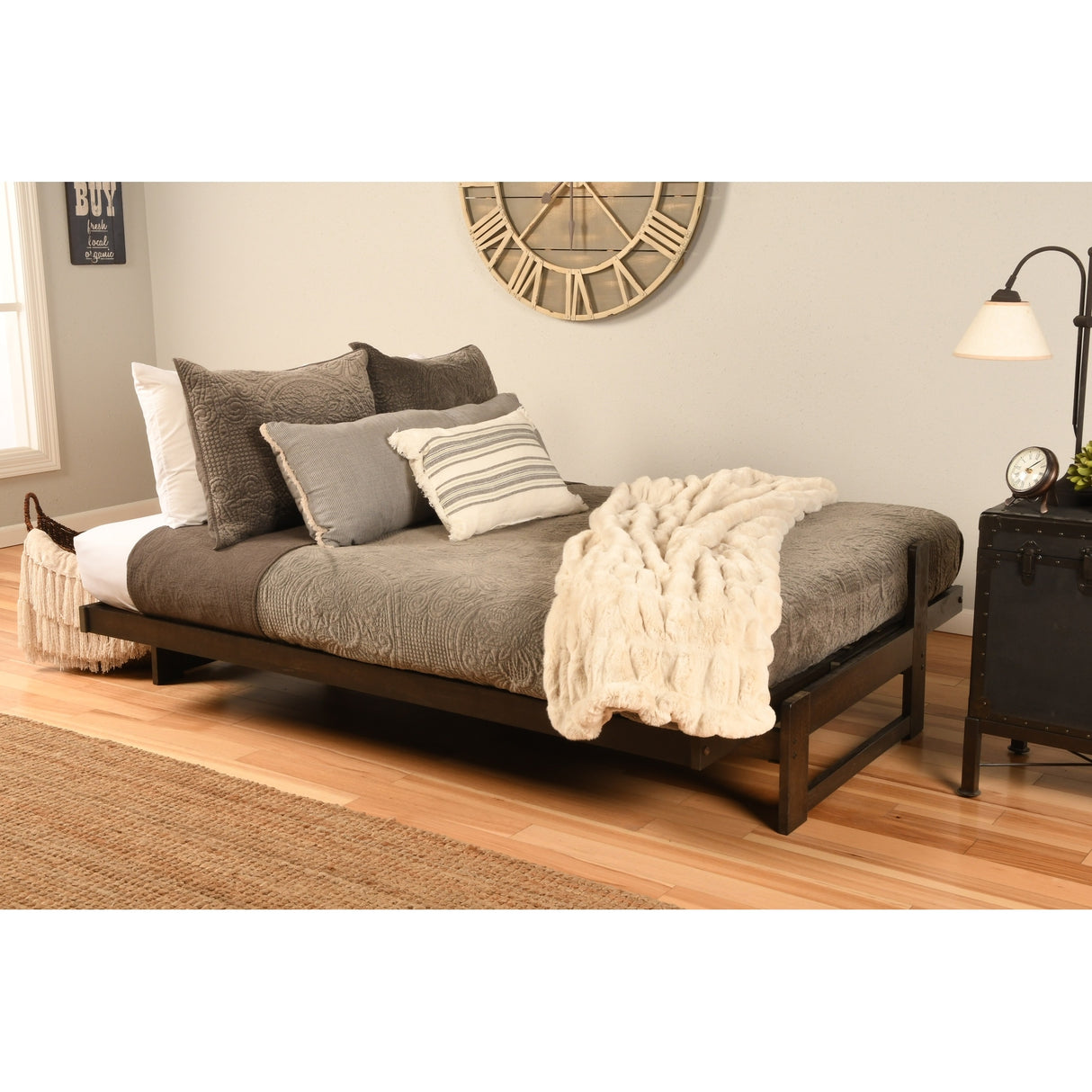 Copper Grove Uncompahgre Rustic Mocha Futon Set with Mattress