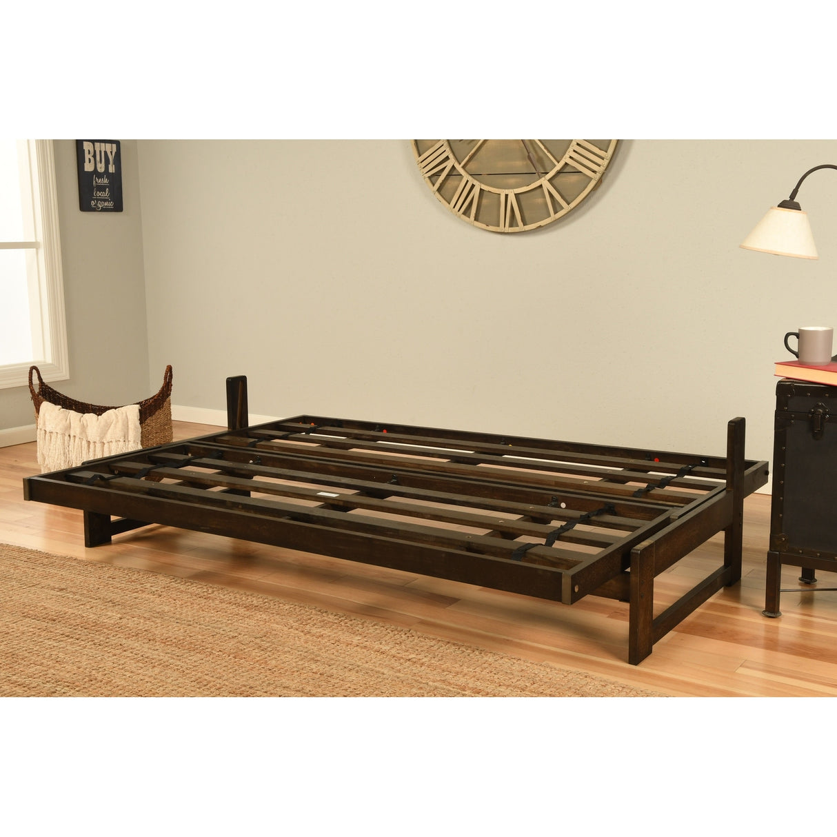 Copper Grove Uncompahgre Rustic Mocha Futon Set with Mattress
