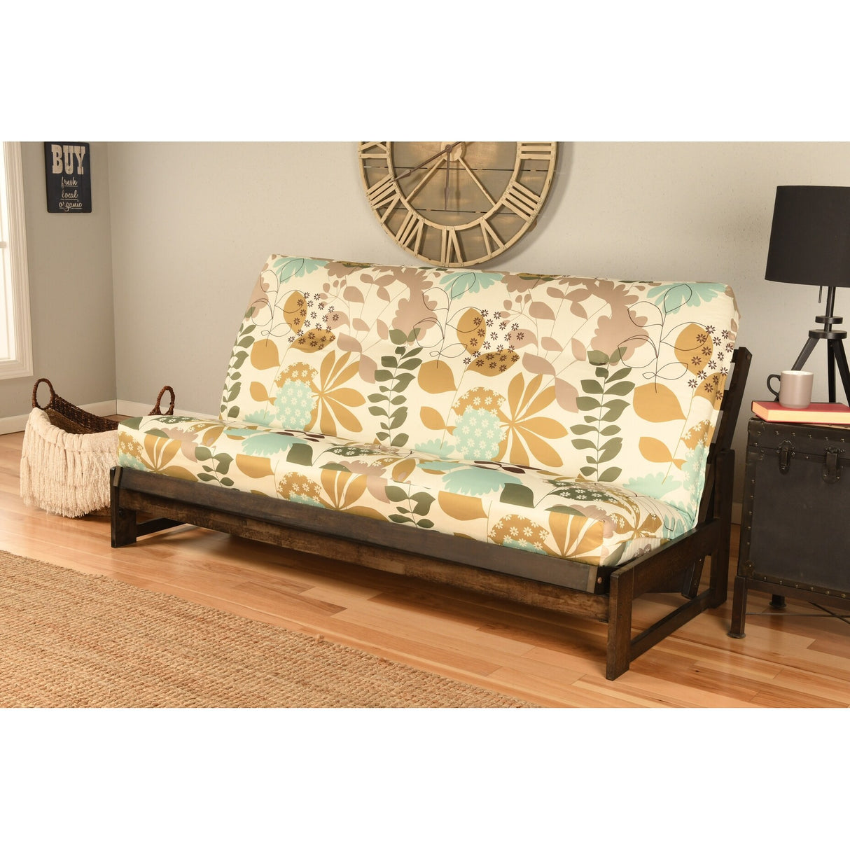 Copper Grove Uncompahgre Rustic Mocha Futon Set with Mattress