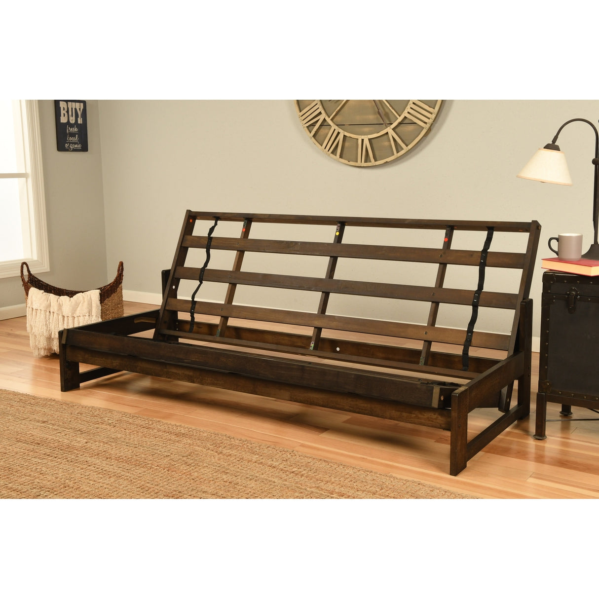 Copper Grove Uncompahgre Rustic Mocha Futon Set with Mattress