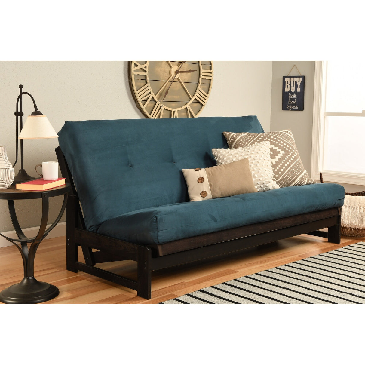 Copper Grove Uncompahgre Rustic Mocha Futon Set with Mattress