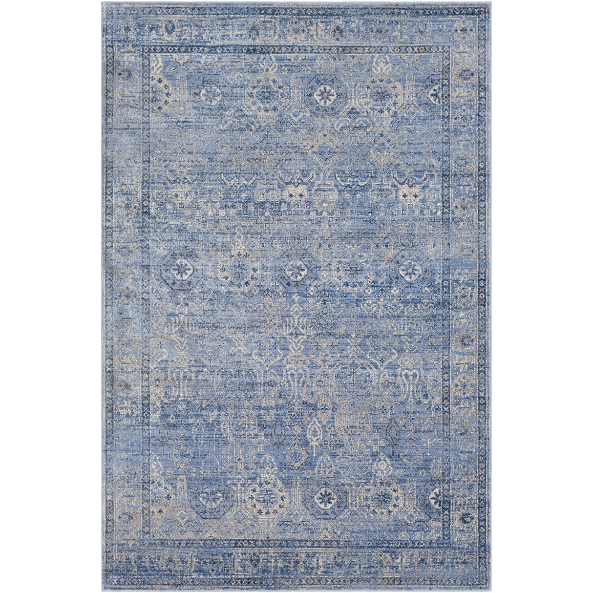 Copper Grove Wageningen Distressed Medallion Pattern Area Rug