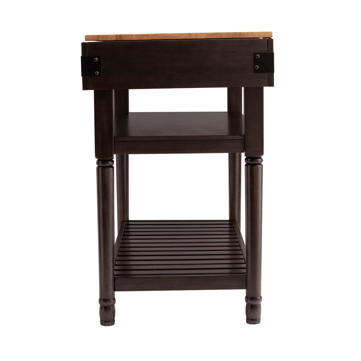SEI Furniture Woodson Transitional Gray Storage Kitchen Island
