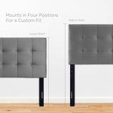 Copper Grove Worishofen Full-size Tufted Velvet Headboard