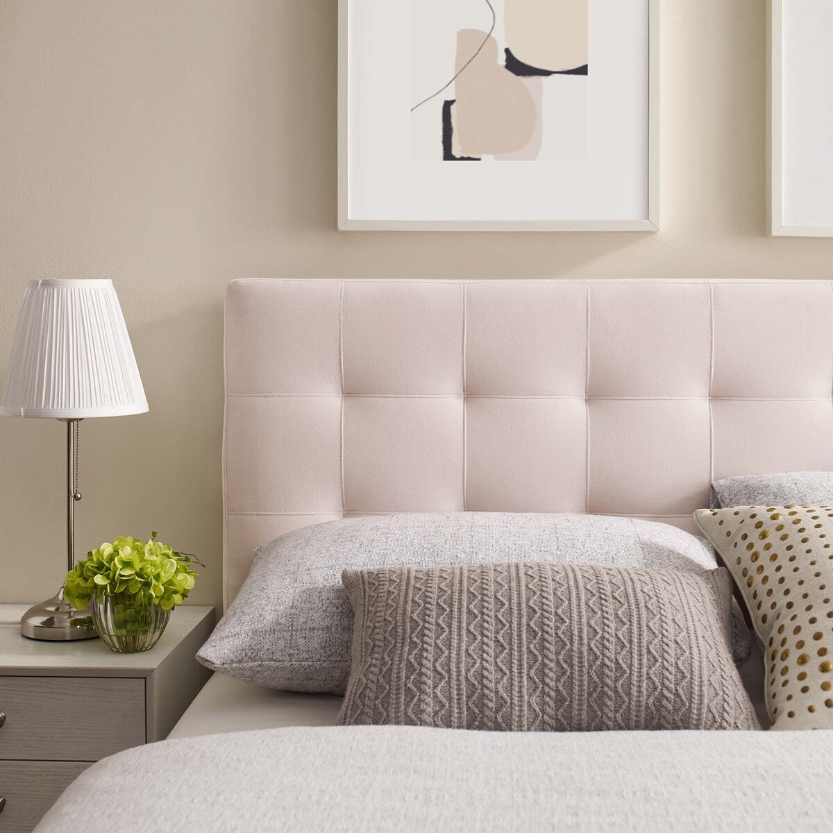 Copper Grove Worishofen Full-size Tufted Velvet Headboard