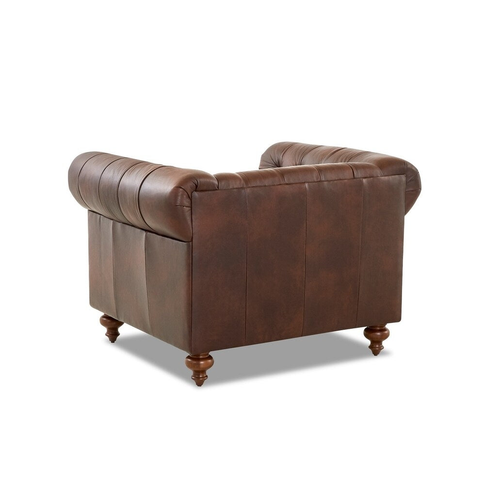 Copper Grove Zaansstad Oversize Leather Chair
