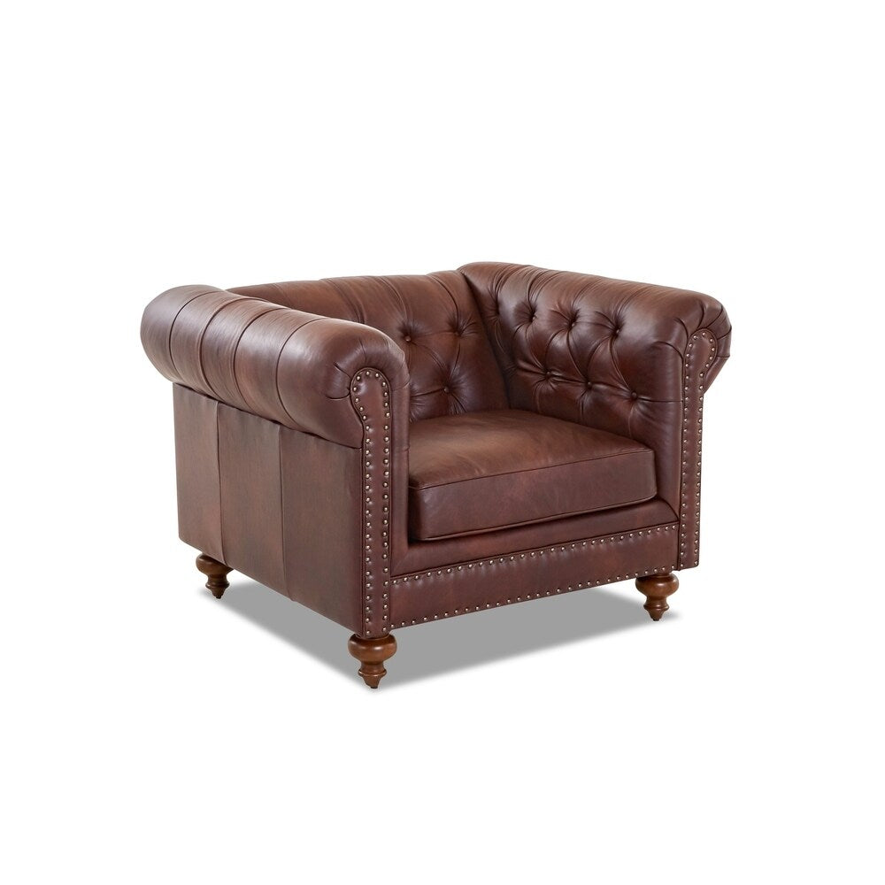 Copper Grove Zaansstad Oversize Leather Chair