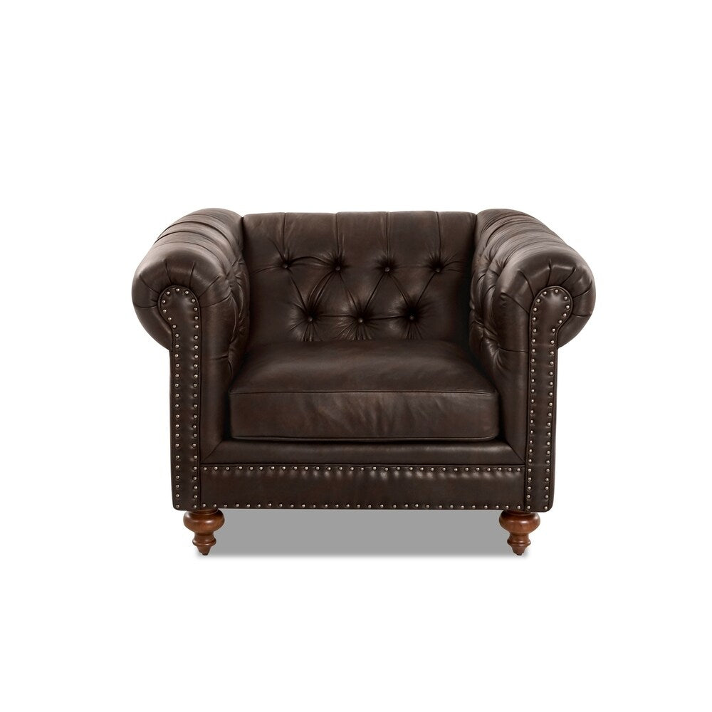 Copper Grove Zaansstad Oversize Leather Chair